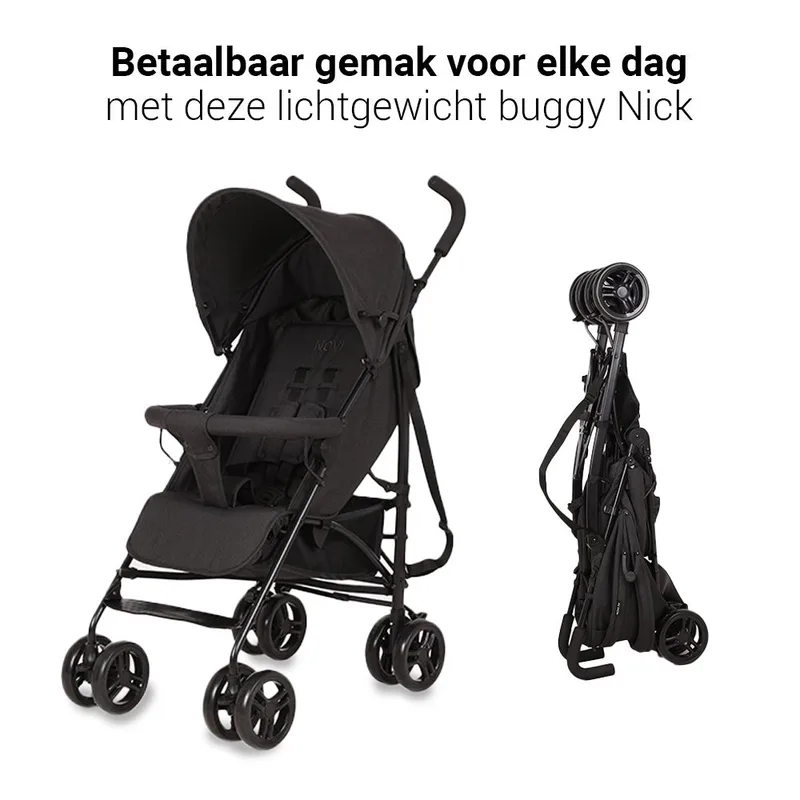 Buggy Novi Nick Black Melange van Novi Baby – productfoto 2 van 4