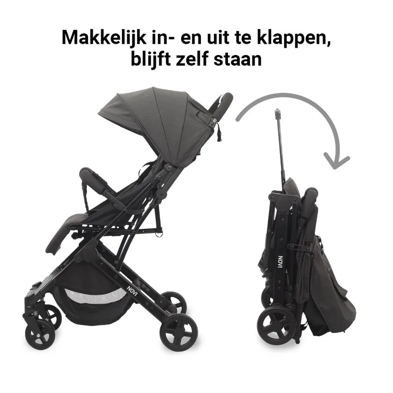 Buggy Novi Travel Go Black Melange by Novi Baby – product photo 3 of 4