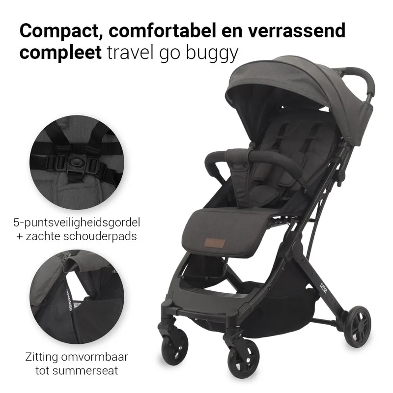 Buggy Novi Travel Go Black Melange by Novi Baby – product photo 2 of 4