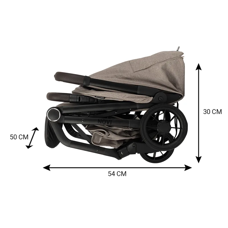 Cloud Premium Buggy - Melange von Novi Baby in Hazel – Produktfoto 4 von 4