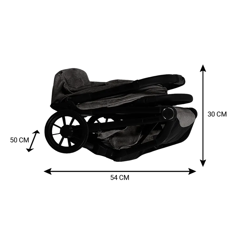 Cloud Premium Buggy - Melange von Novi Baby in Schwarz – Produktfoto 4 von 4