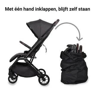 Cloud Premium Buggy - Melange von Novi Baby in Schwarz – Produktfoto 3 von 4