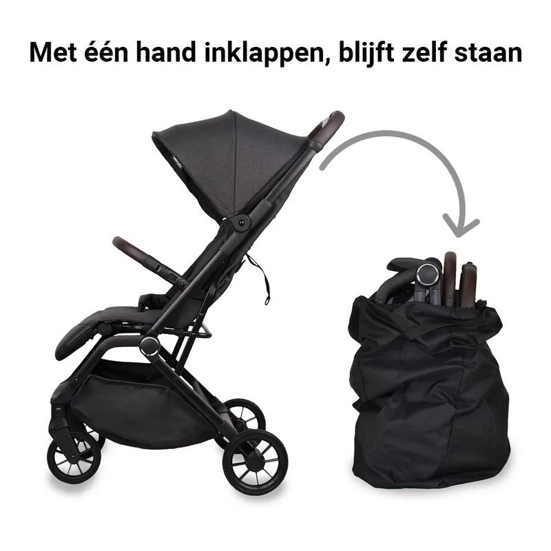 Cloud Premium Buggy - Melange von Novi Baby in Schwarz – Produktfoto 3 von 4