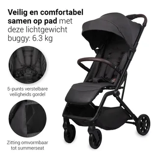 Cloud Premium Buggy - Melange von Novi Baby in Schwarz – Produktfoto 2 von 4