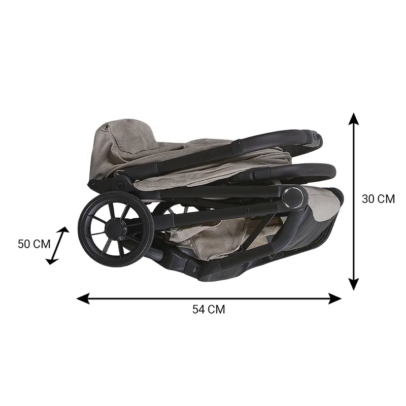 Cloud Premium Buggy - Sand Melange von Novi Baby in Zand – Produktfoto 4 von 4