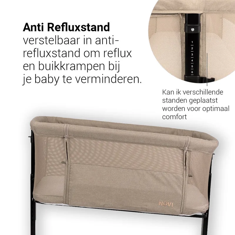 Co-Sleeper Novi Amy Air+ Sand Melange by Novi Baby – product photo 3 of 4