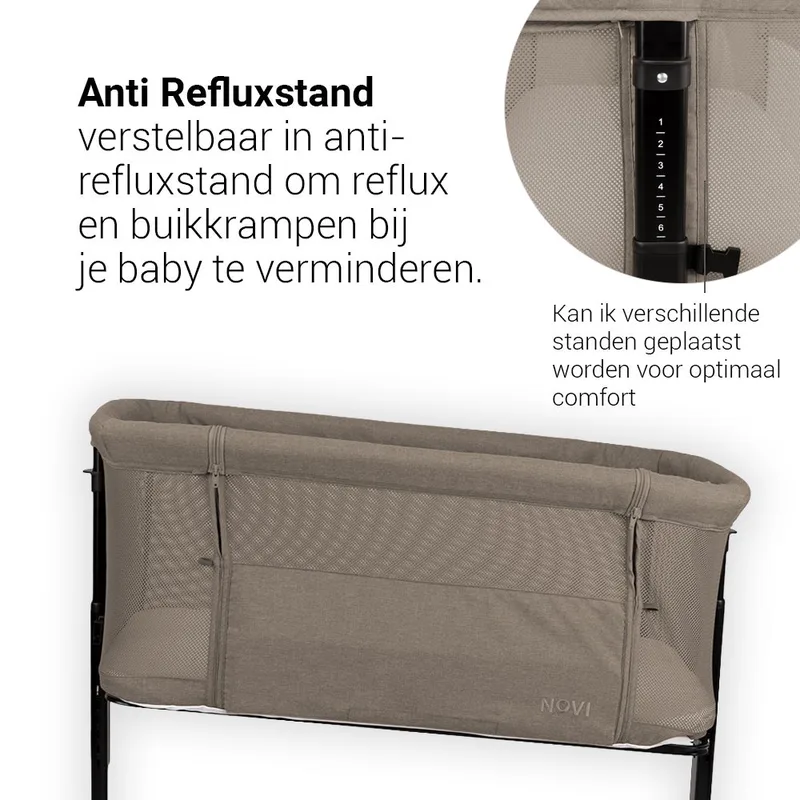 Co-Sleeper Novi Kyra Air+ Hazel Melange by Novi Baby – product photo 3 of 4
