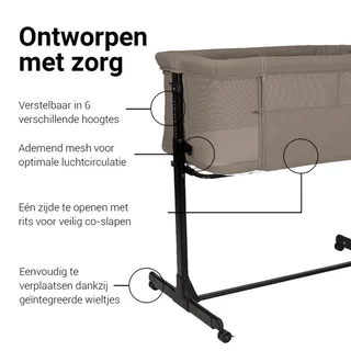 Co-Sleeper Novi Kyra Air+ Hazel Melange by Novi Baby – product photo 2 of 4