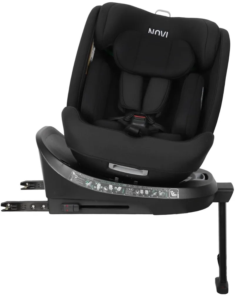 David 3.0 Premium Autostoel - I-Size - 360° draaibaar - Geschikt vanaf de geboorte tot 150 cm by Novi Baby in Zwart – product photo