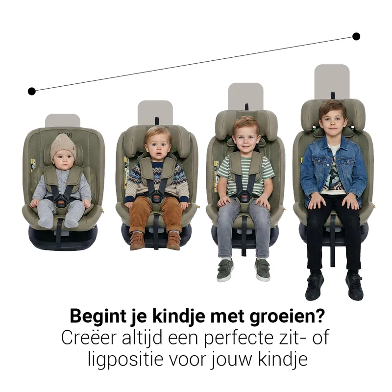 Goliath Go I-size Autostoel - Groep 0-1-2-3 - Isofix - Draaibaar - Taupe - 0 - 150 cm by Novi Baby in Taupe Go – product photo 3 of 4