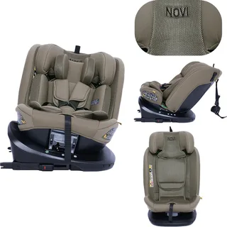 Goliath Go I-size Autostoel - Groep 0-1-2-3 - Isofix - Draaibaar - Taupe - 0 - 150 cm by Novi Baby in Taupe Go – product photo 1 of 4