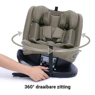 Goliath Go I-size Autostoel - Groep 0-1-2-3 - Isofix - Draaibaar - Taupe - 0 - 150 cm by Novi Baby in Taupe Go – product photo 2 of 4