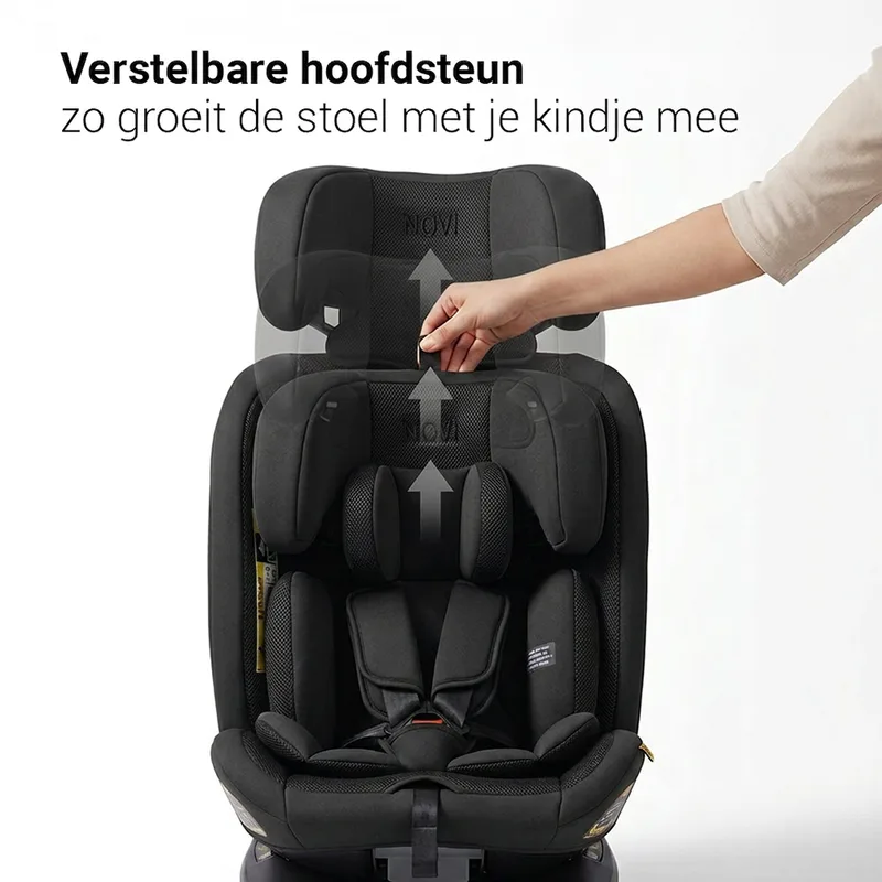 Goliath Go I-size Autostoel - Groep 0-1-2-3 - Isofix - Draaibaar - Zwart by Novi Baby in Zwart Go – product photo 3 of 4