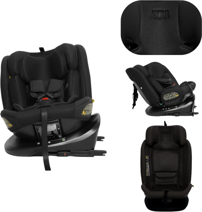 Goliath Go I-size Autostoel - Groep 0-1-2-3 - Isofix - Draaibaar - Zwart by Novi Baby in Zwart Go – product photo