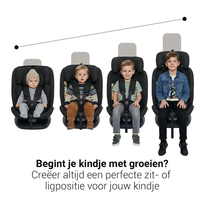 Goliath Go I-size Autostoel - Groep 0-1-2-3 - Isofix - Draaibaar - Zwart by Novi Baby in Zwart Go – product photo 4 of 4