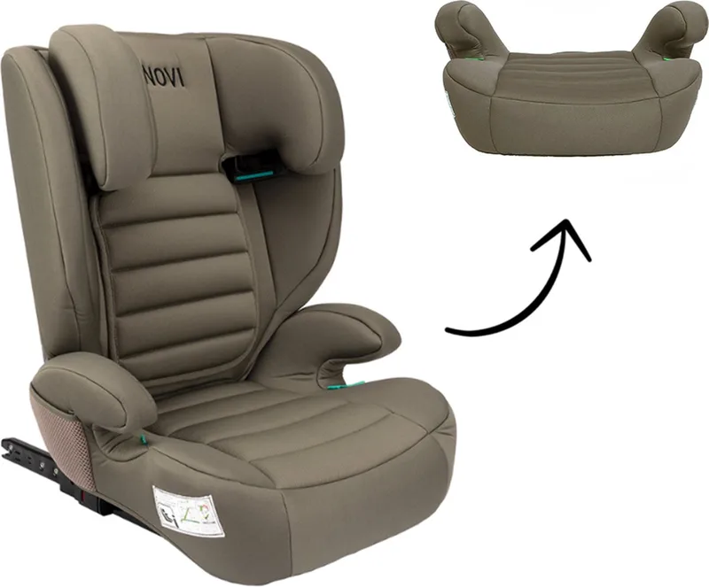 James Premium Autostoel - i-Size - met Isofix - 100-150 cm från Novi Baby i Taupe – produktbild