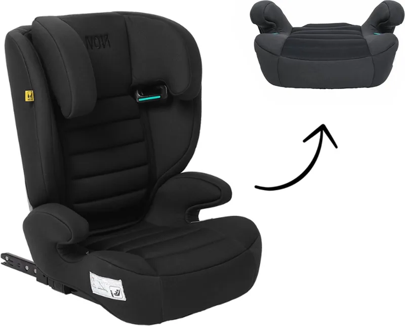 James Premium Autostoel - i-Size - met Isofix - 100-150 cm fra Novi Baby i Zwart – produktbillede