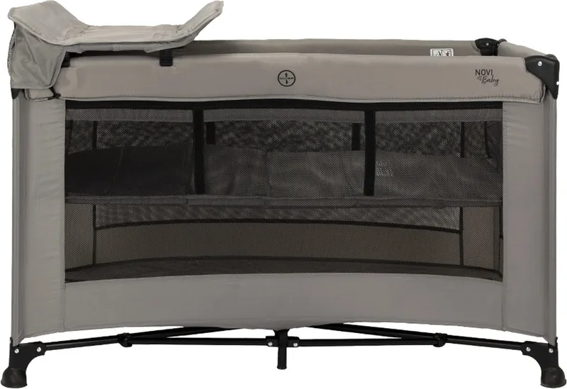 Kiki Luxe - Campingbed - Sand - reisbed - Inclusief transporttas - Inclusief verschoonblad - Inclusief bodemverhoger by Novi Baby in Zand – product photo