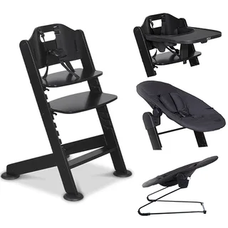 Kinderstoel Novi 1-2 Grow Black/Black Melange van Novi Baby – productfoto 1 van 4