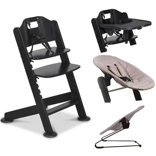 Kinderstoel Novi 1-2 Grow Black/Sand Melange van Novi Baby – productfoto 1 van 4