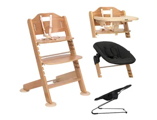 Kinderstoel Novi 1-2 Grow Natural/Black Melange van Novi Baby – productfoto 1 van 4