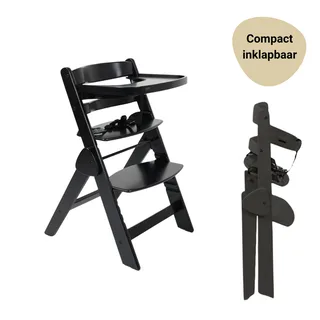 Kinderstoel Novi Yumi Inklapbaar Pure Black fra Novi Baby – produktbillede 4 af 4