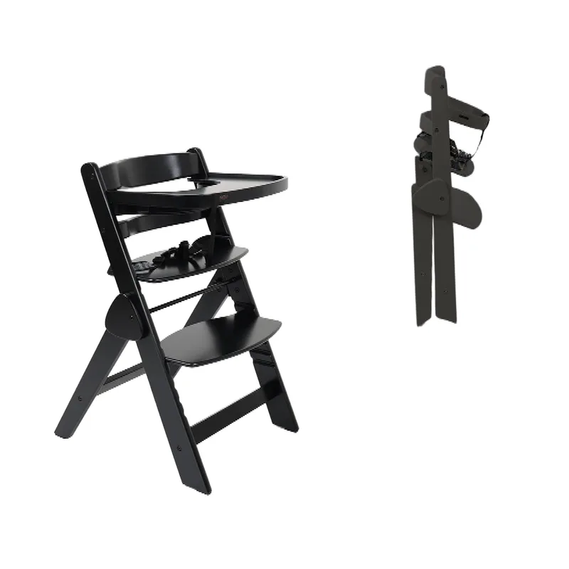 Kinderstoel Novi Yumi Inklapbaar Pure Black fra Novi Baby – produktbillede 1 af 4