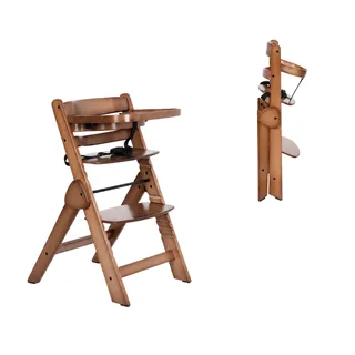 Kinderstoel Novi Yumi Inklapbaar Walnut fra Novi Baby – produktbillede 1 af 4