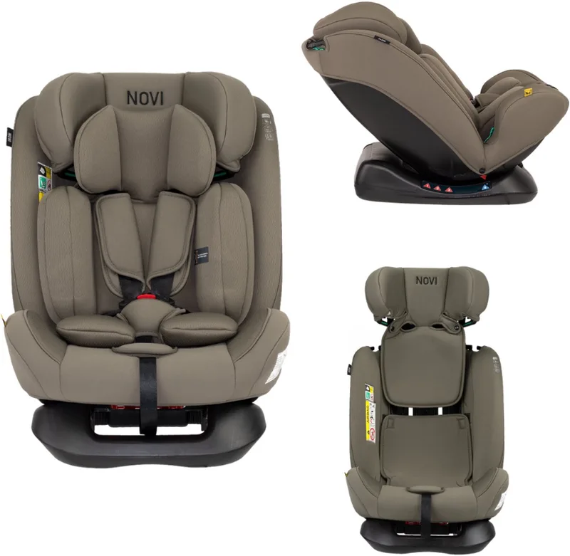 Lucas Premium - Autostoel - I-Size - Dark - Groep 0-1-2-3 by Novi Baby in Taupe – product photo