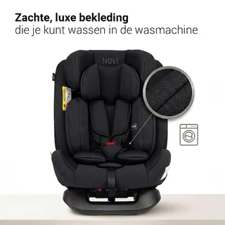Lucas Premium - Autostoel - I-Size - Groep 0-1-2-3 by Novi Baby in Black – product photo 2 of 4