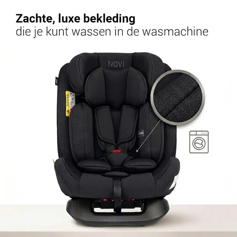Lucas Premium - Autostoel - I-Size - Groep 0-1-2-3 by Novi Baby in Black – product photo 2 of 4