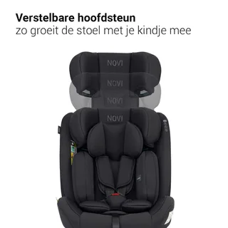 Lucas Premium - Autostoel - I-Size - Groep 0-1-2-3 by Novi Baby in Black – product photo 3 of 4