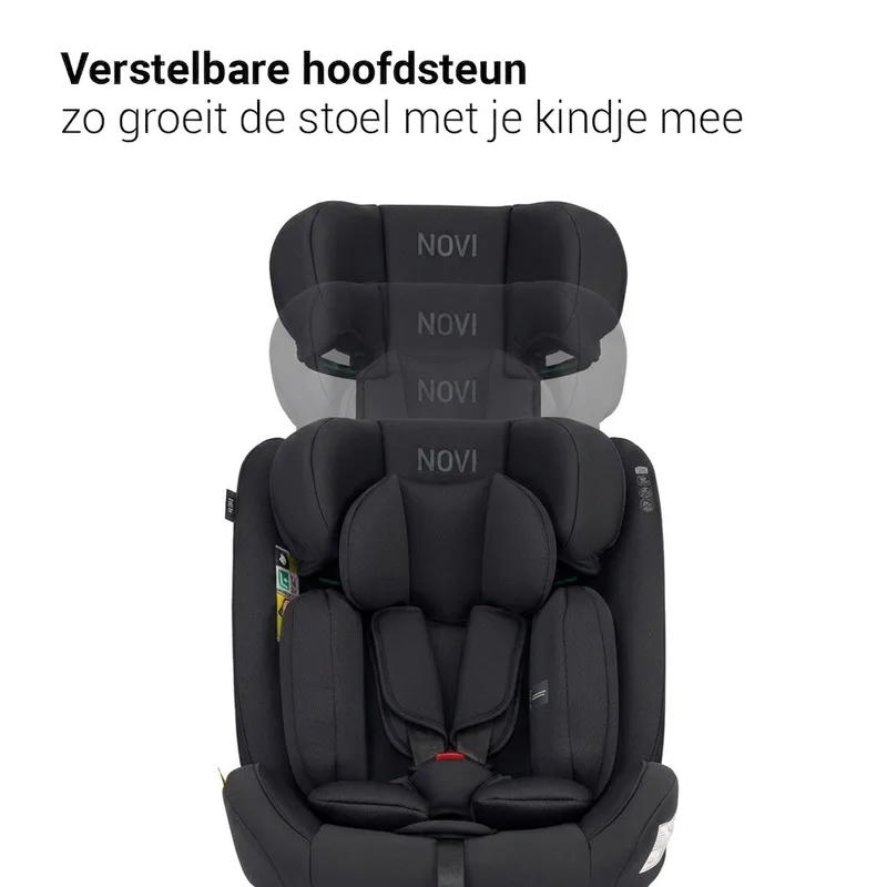 Lucas Premium - Autostoel - I-Size - Groep 0-1-2-3 by Novi Baby in Black – product photo 3 of 4