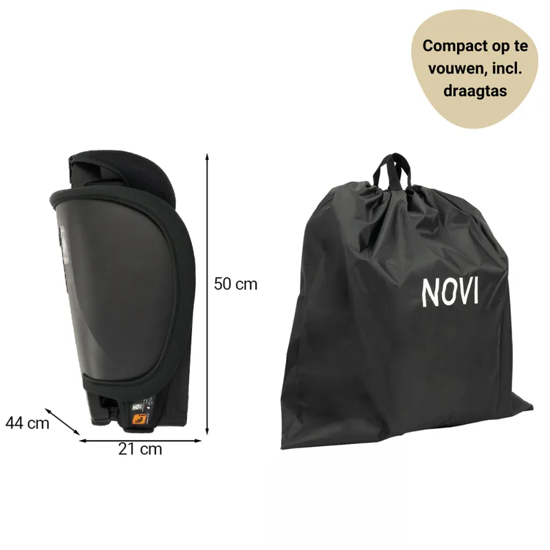 Max I-Size Autostoel - All Black - Inclusief Draagtas by Novi Baby in Black – product photo 4 of 4