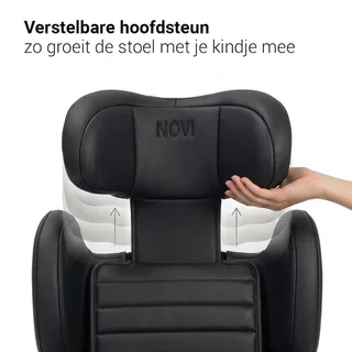 Max I-Size Autostoel - All Black - Inclusief Draagtas by Novi Baby in Black – product photo 3 of 4