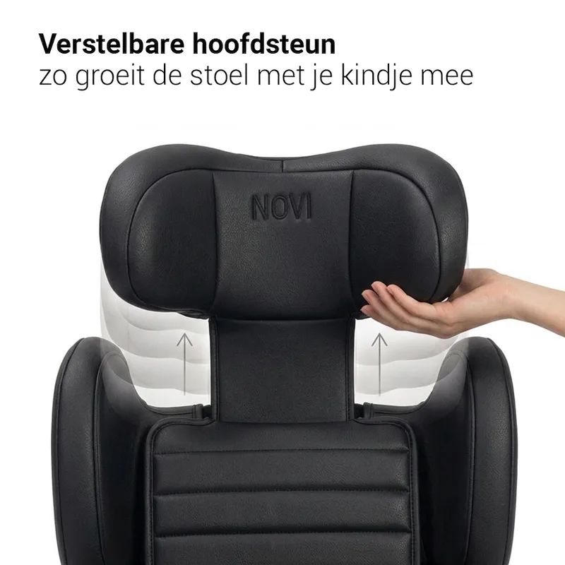 Max I-Size Autostoel - All Black - Inclusief Draagtas by Novi Baby in Black – product photo 3 of 4