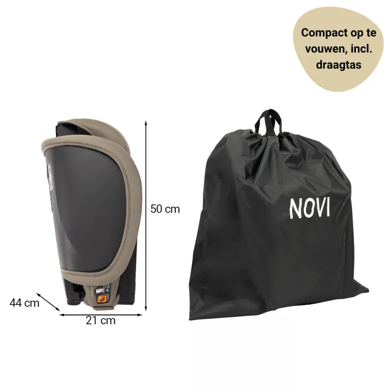Max I-Size Autostoel - Dark - Inclusief Draagtas von Novi Baby in Taupe – Produktfoto 4 von 4