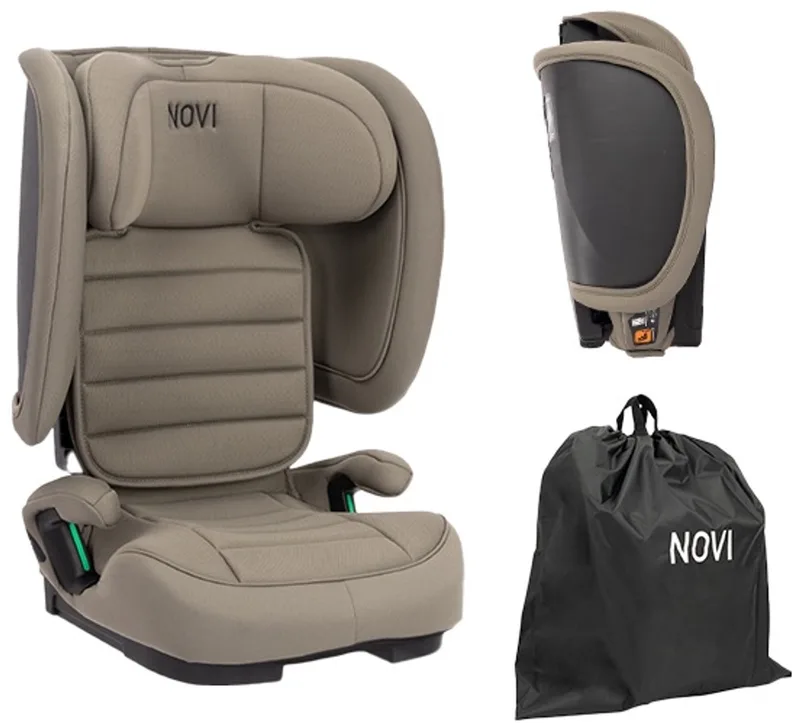 Max I-Size Autostoel - Dark - Inclusief Draagtas by Novi Baby in Taupe – product photo