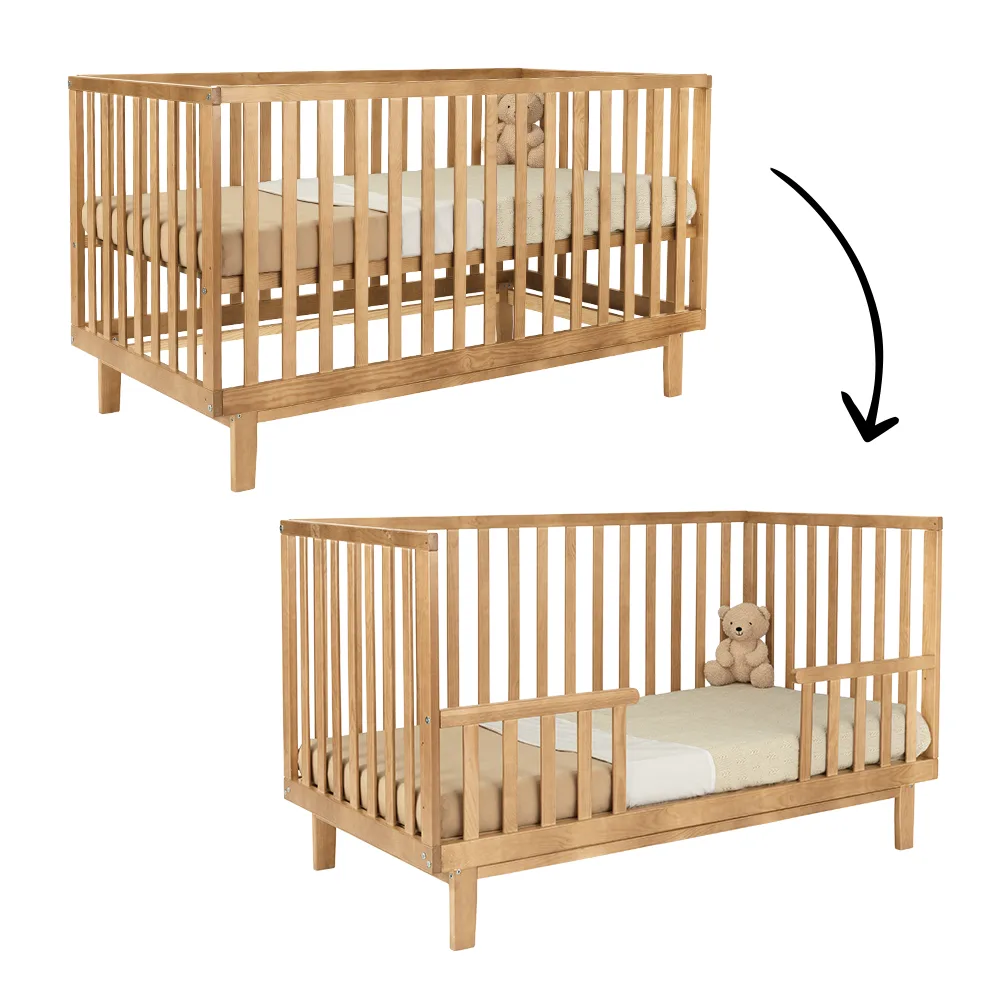 Meegroei Ledikant Novi Elise Beech 70x140 von Novi Baby – Produktfoto