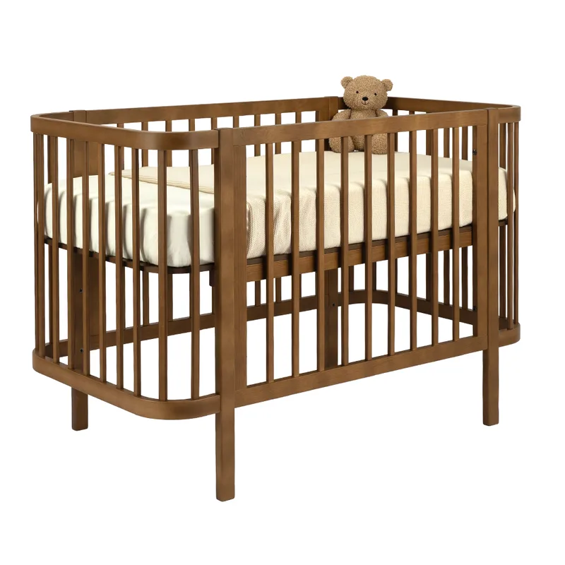 Meegroei Ledikant Novi Kira Incl. Bedzijde 60x120 Walnut de Novi Baby – photo produit 2 sur 4