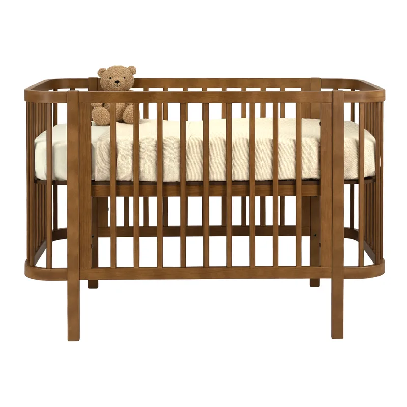 Meegroei Ledikant Novi Kira Incl. Bedzijde 60x120 Walnut de Novi Baby – photo produit 4 sur 4