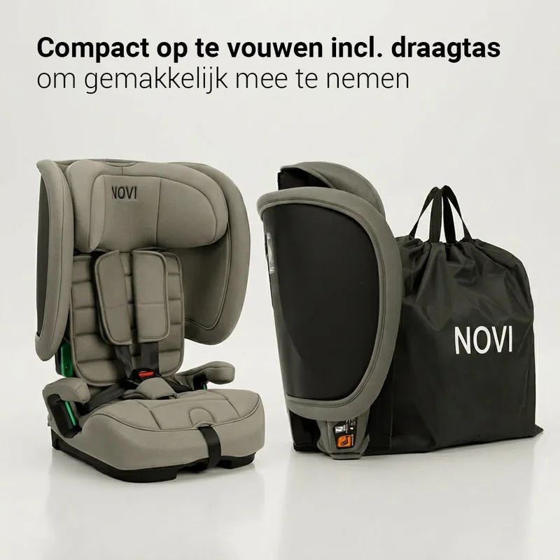 Morris I-Size Autostoel - Dark - Inclusief Draagtas by Novi Baby in Taupe – product photo 2 of 4