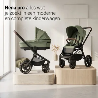 Nena Pro Kinderwagen - 2-in1 Kinderwagen - Melange - Geschikt vanaf de geboorte tot 22kg von Novi Baby in Grün – Produktfoto 2 von 4