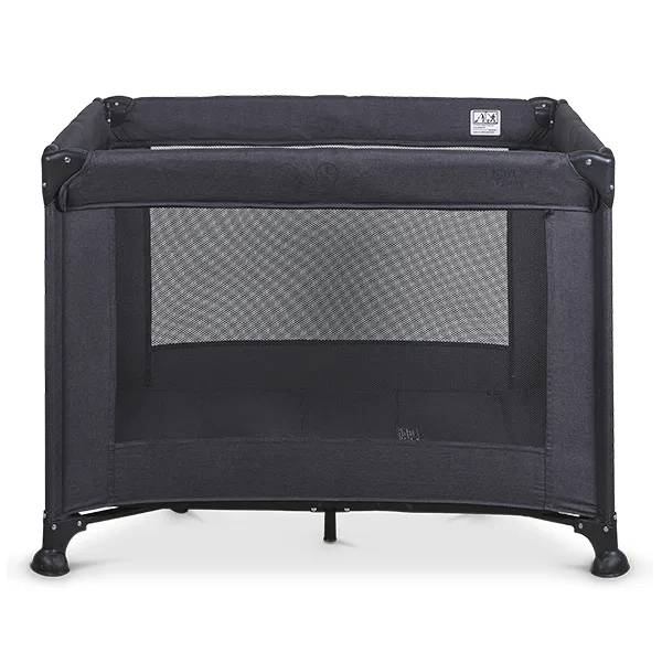 Nolan Luxe Air+ Campingbed/Box - Melange - Compact inklapbaar campingbed - Inclusief transporttas by Novi Baby in Black – product photo 4 of 4