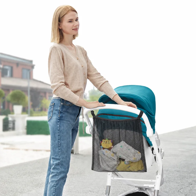 Novi Boodschappenmand – Voor Buggy en Kinderwagen – Extra Opbergruimte by Novi Baby in Black – product photo 2 of 4