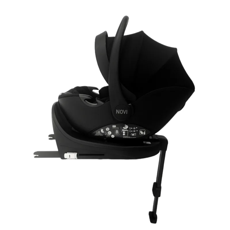 Novi Jacky Pro 360 V2 Autostoel I-Size 0-87 cm – Inclusief Isofix Base – 360° Draaibaar – Groep 0+ von Novi Baby in Schwarz – Produktfoto 2 von 4