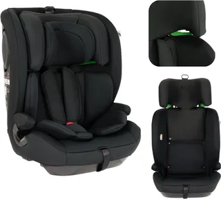 Novi Jules V2 Autostoel 76-150 cm – Groep 1/2/3 – Gordelbevestiging – Verstelbare Hoofdsteun – I-Size by Novi Baby in Black – product photo 1 of 4