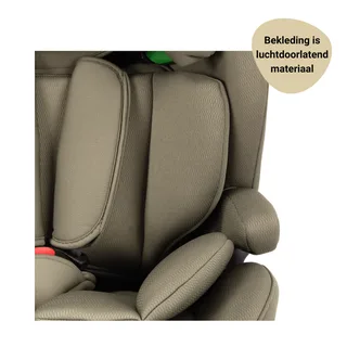 Novi Jules V2 Autostoel 76-150 cm – Groep 1/2/3 – Gordelbevestiging + Top Tether – Verstelbare Hoofdsteun – I-Size by Novi Baby in Dark Taupe – product photo 3 of 4