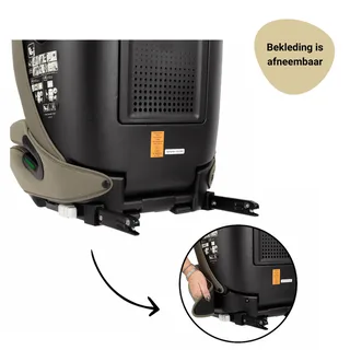 Novi Jules V2 Isofix Autostoel 76-150 cm – Groep 1/2/3 – Isofix + Top Tether – Verstelbare Hoofdsteun – I-Size by Novi Baby in Dark Taupe – product photo 4 of 4