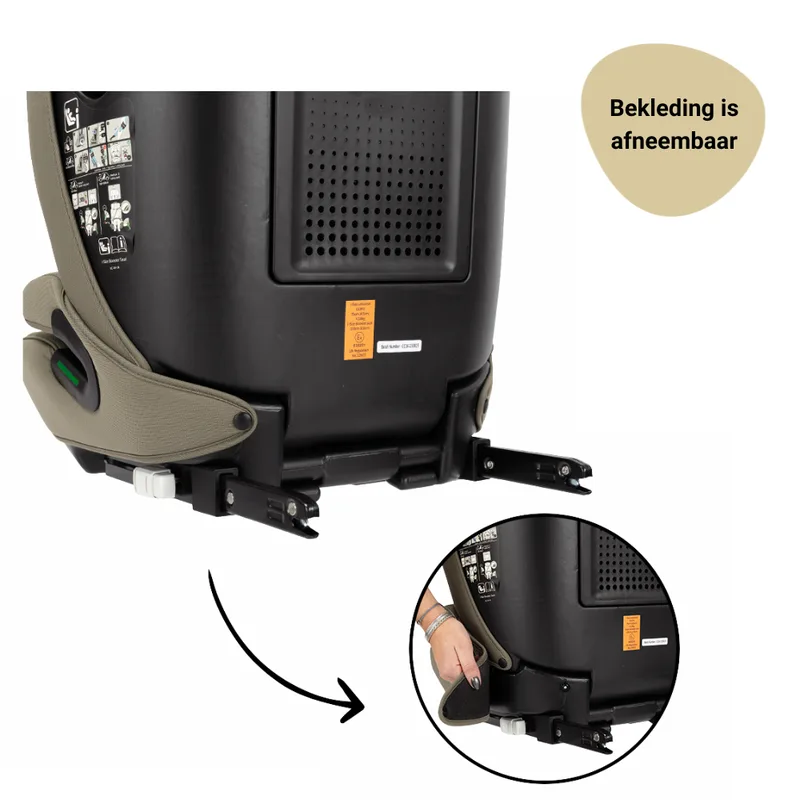 Novi Jules V2 Isofix Autostoel 76-150 cm – Groep 1/2/3 – Isofix + Top Tether – Verstelbare Hoofdsteun – I-Size by Novi Baby in Dark Taupe – product photo 4 of 4